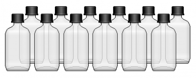 DURRIDGE H2O 250ml Glass Vials (12 Pack