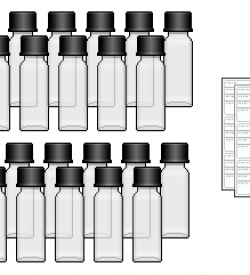 DURRIDGE H2O 40ml Glass Vials (24 Pack)