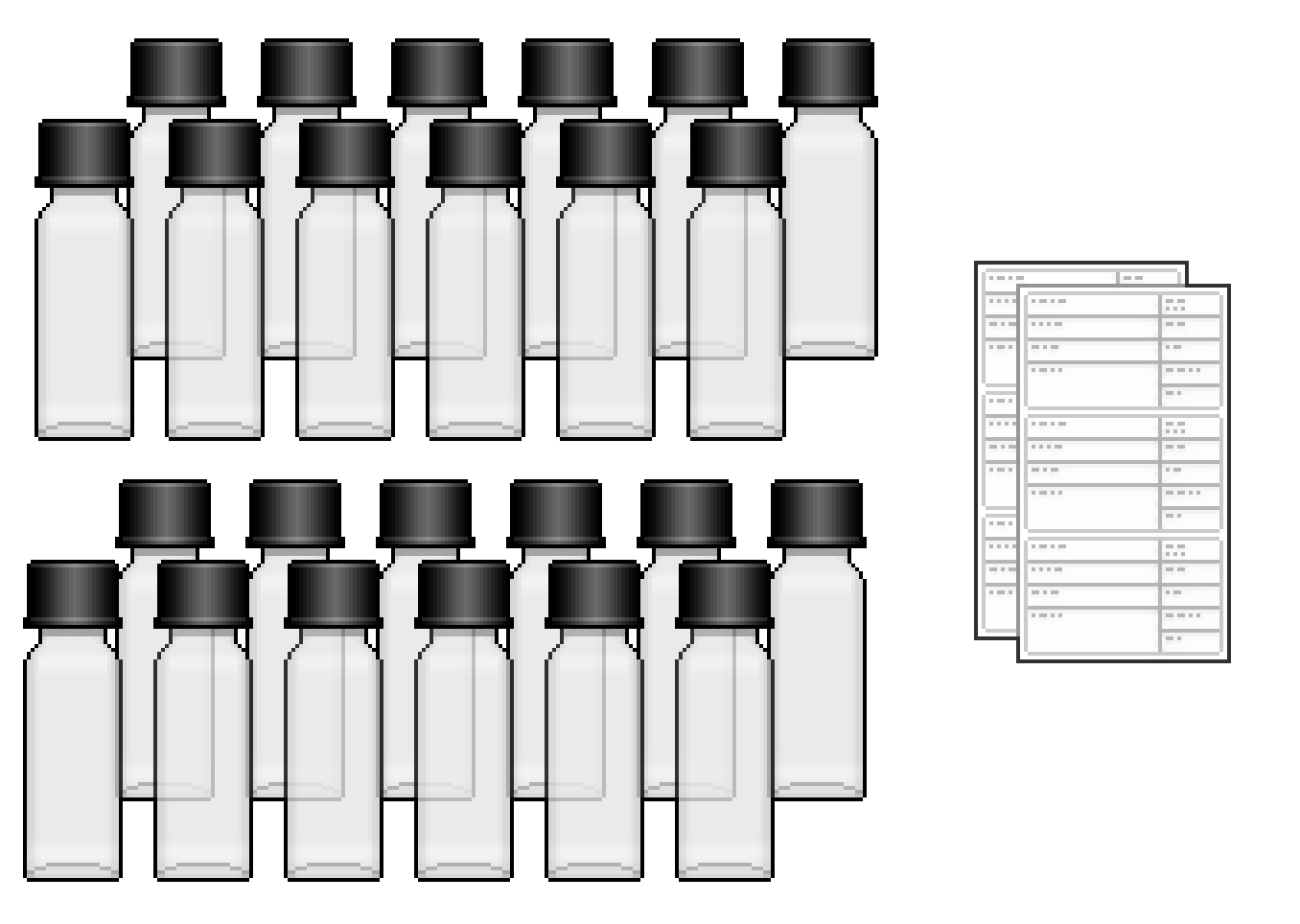 DURRIDGE H2O 40ml Glass Vials (24 Pack)